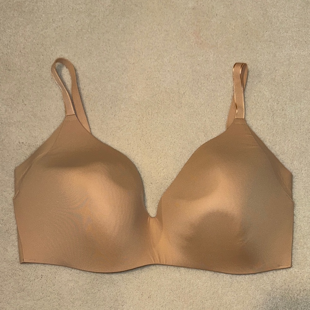 Knix Womens Wing Woman Contour Bra Size 8 Beige Molded Foam Cups